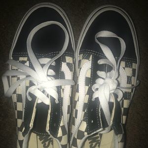 Vans checkered shoes